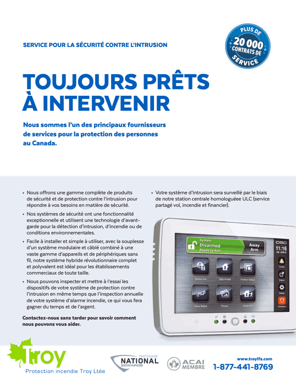 Sécurité contre l'intrusion